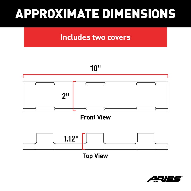 Aries 1501263 20-Inch LED Light Bar Covers, 2 Pieces - Image 2